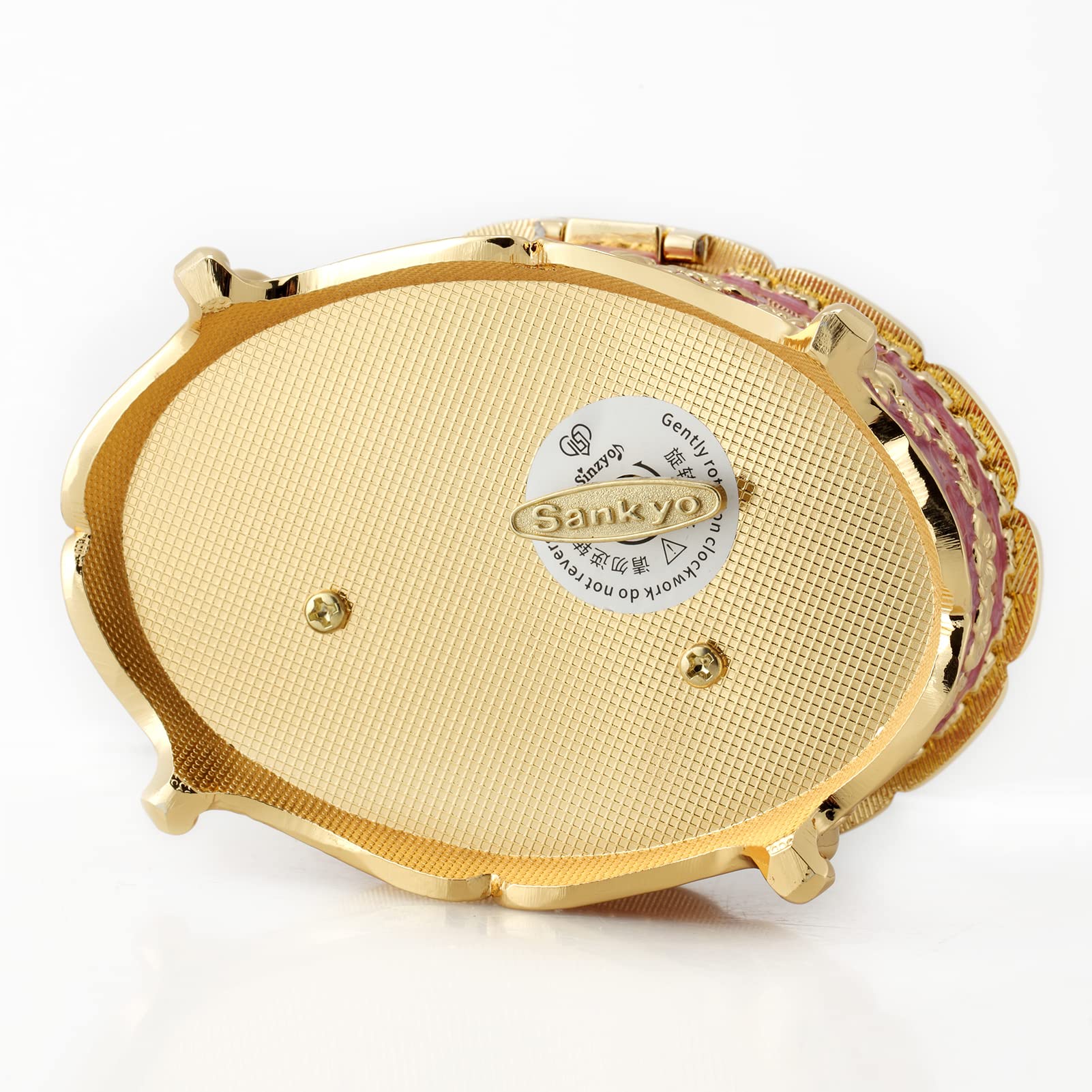 Amazon.com: ROSIKING Oval Emboss Alloy Metal Music Box Wind Up